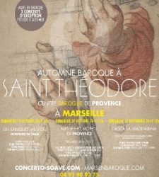Automne Baroque à Saint Théodore Marseille – Eglise Les Récollets – Saint-Théodore – Musique classique – Les 13, 27 octobre et 17 novembre à 17h