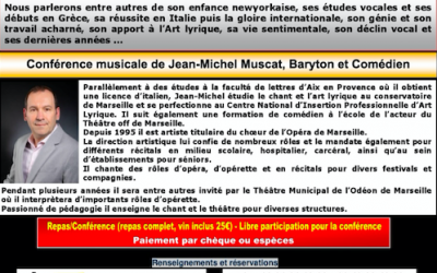 Conférence musical sur Maria Callas, 100 ans déjà